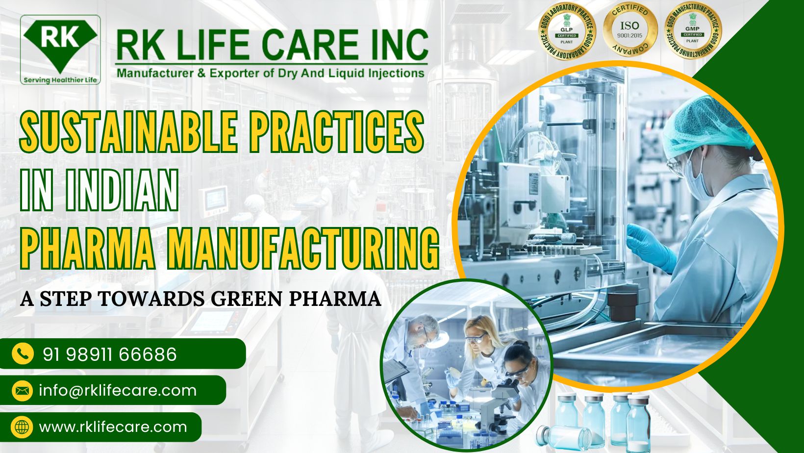 Sustainable Pharma Manufacturing in India | Green Pharma